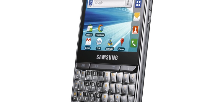 Połączenie systemu Android ze sprzętową klawiaturą QWERTY - biznesowy Samsung GALAXY Pro