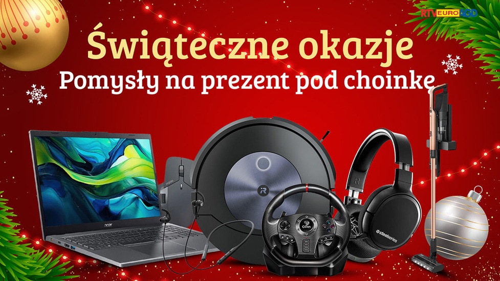 Świąteczne okazje w RTV EURO AGD - Pomysły na prezent pod choinkę 2024!