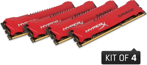 Kingston HyperX Savage Red DDR3 DIMM 32GB 2133MHz (4x8GB) HX321C11SRK4/32