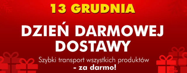 Tylko dziś – 13.12.2011 - Dzień Darmowej Dostawy w EURO.com.pl