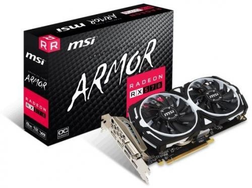 MSI Radeon RX 570 ARMOR 8GB OC 256BIT HDMI/DVI-D/3DP