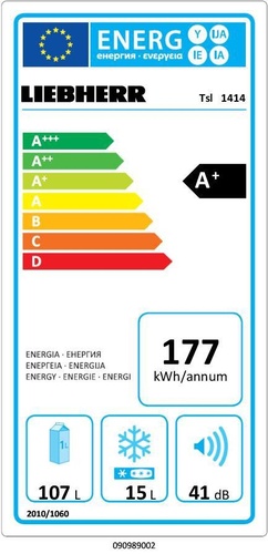 Liebherr Tsl 1414 Chłodziarko-zamrażarka