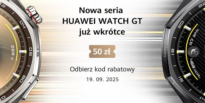 Nadchodzi nowa generacja bestsellerowych smartwatchy Huawei Watch GT 6 - Odbierz kupon rabatowy!