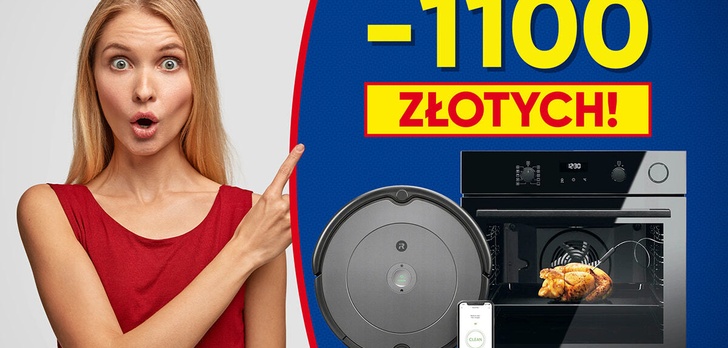 Chcesz oszczędzić do 1100 złotych na elektronice? Wśród promocji smartfon, ekspres lub Roomba