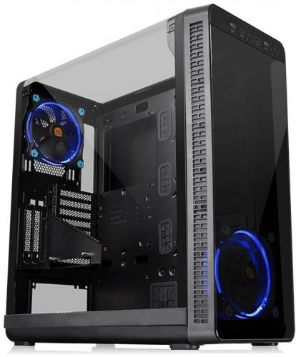 Thermaltake View 37 Riing Blue Gull-Wing Glass E-ATX - Czarny