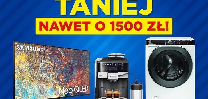 Taniej nawet o 1500 złotych! 75-calowy telewizor, ekspres lub pralka