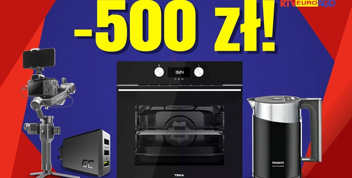 Oszczędź do pół tysiąca! Zniżka na piekarnik, gimbale i inną elektronikę