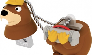 EMTEC Pendrive 8GB Building Beaver The Animalitos