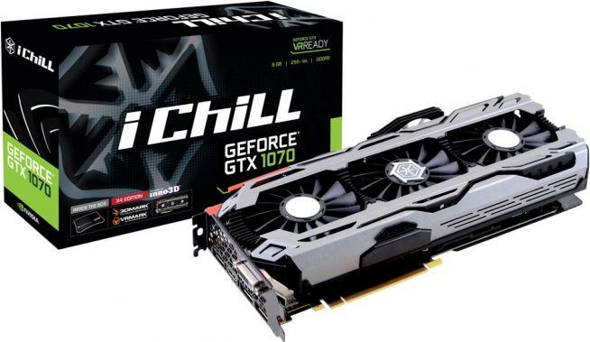 Inno3D GeForce GTX 1070 iChill X4 8GB GDDR5 (256 Bit) HDMI, DVI-D, 3x Inno3D GeForce GTX 1070 iChill X4 8GB GDDR5 (256 Bit) HDMI, DVI-D, 3x