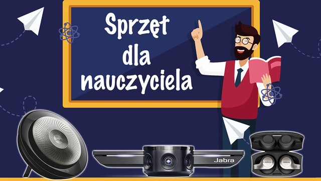 Zestaw (kamerka, głośnik, słuchawki) dla nauczyciela (#BackToSchool2020)