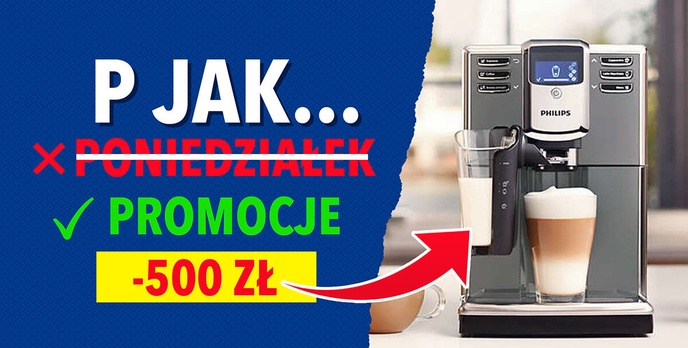 Ekspres Philips 500 zł taniej! Szybkie promocje w RTV Euro AGD