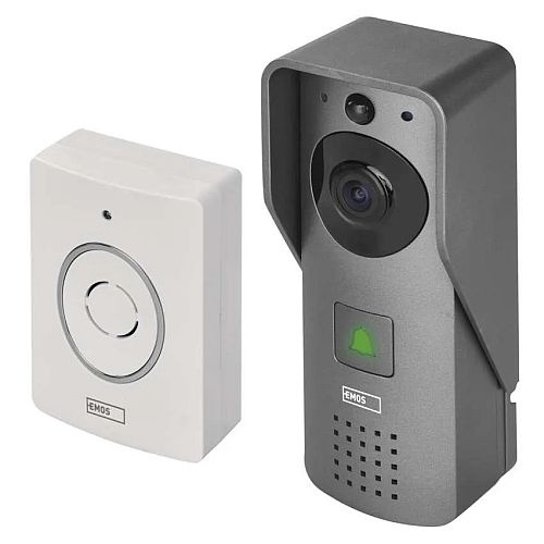 nowoczesny wideodzwonek do drzwi Emos GoSmart IP-09C Szary