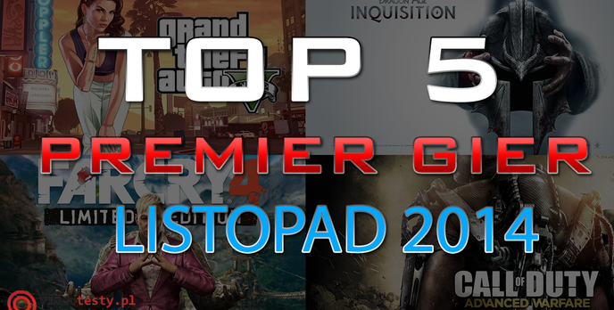 TOP 5 Premier Gier - Listopad 2014