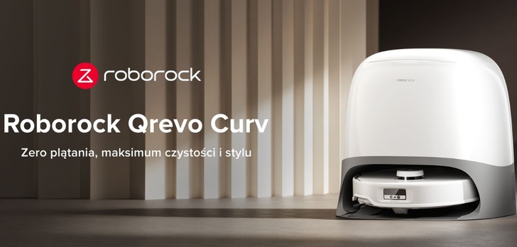 Wszechstronny robot automatyczny w przystępnej cenie. Roborock Qrevo Curv