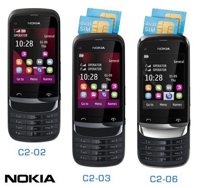 Klawiaturą lub poprzez dotyk, czyli Touch&Type. Trzy nowe modele Nokii: C2-02, C2-03 i C2-06