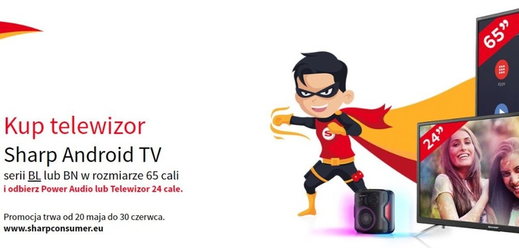 Dwa gratisy do sporych telewizorów Sharpa - Opłaca się kupić?
