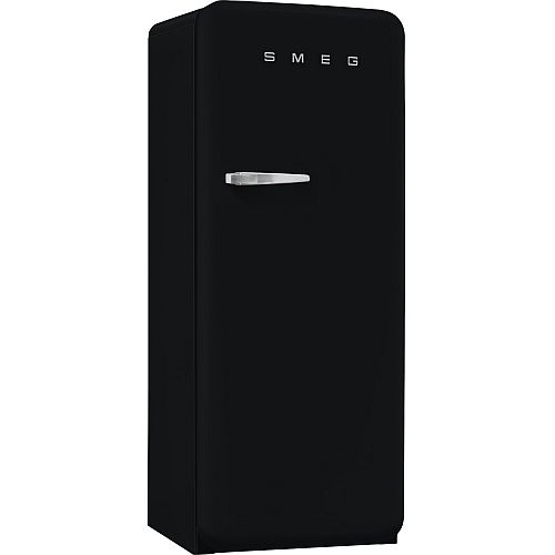 wolnostojąca lodówka retro czarna Smeg FAB28RDBLM6