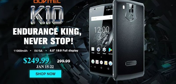 OUKITEL K10 4G Phablet - Chiński Phablet Jeszcze Taniej