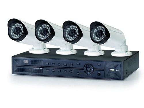 Conceptronic Zestaw CCTV (4 Kamery + Rejestrator 4-kanałowy)(Porty POE)
