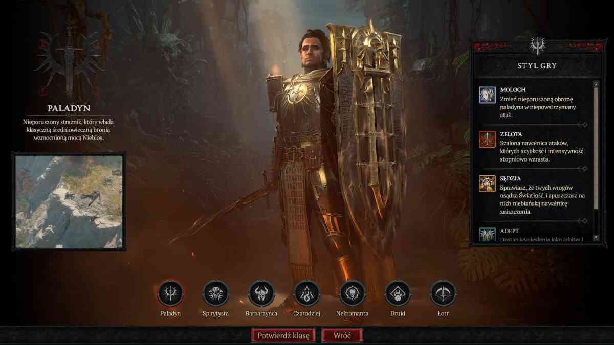 Diablo IV - Męska i żeńska wersja Paladyna