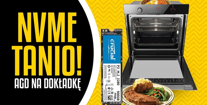 500 GB NVME za 189 złotych?! Promocje na dysk i AGD