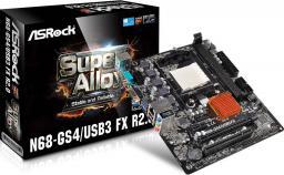 ASRock N68-GS4/USB3 FX R2.0, nForce 630a, AM3, DualDDR3-1066, SATA2, 2x USB3.0, LAN, mATX (90-MXB0V0-A0UAYZ)