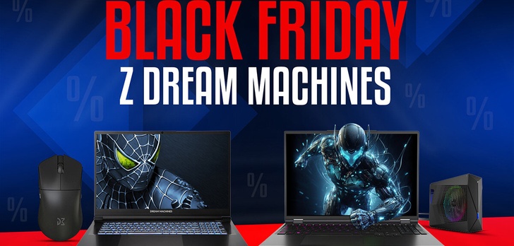 Laptopy taniej na Black Friday? Dream Machines ma coś dla każdego!