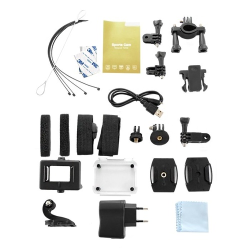 Qoltec Wodoodporna kamera sportowa 1.5 cala | Full HD | WI-FI
