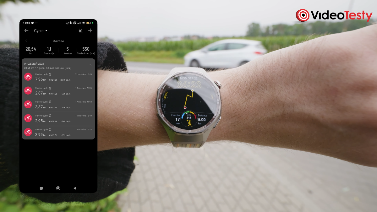 Przegląd tras w Huawei Watch GT 6 Pro Safari