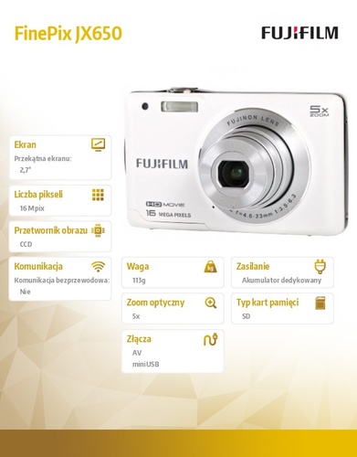 FujiFilm JX650 white