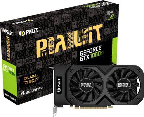 Palit GeForce GTX 1050 Ti DUAL OC 4GB GDDR5 (128 Bit) DVI-D, HDMI, DP, BOX (NE5105TS18G1D)