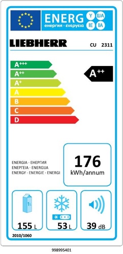 Liebherr CU 2311 Chłodziarko-zamrażarka