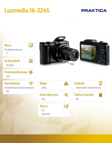 Praktica luxmedia 16-Z24S czarny