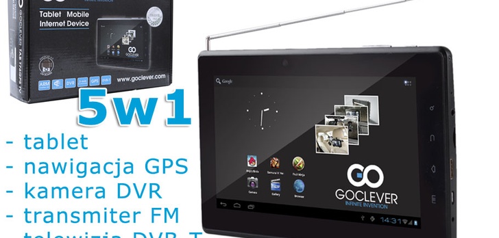 GOCLEVER TAB T76GPSTV – tablet, telewizor i nawigacja w jednym 
