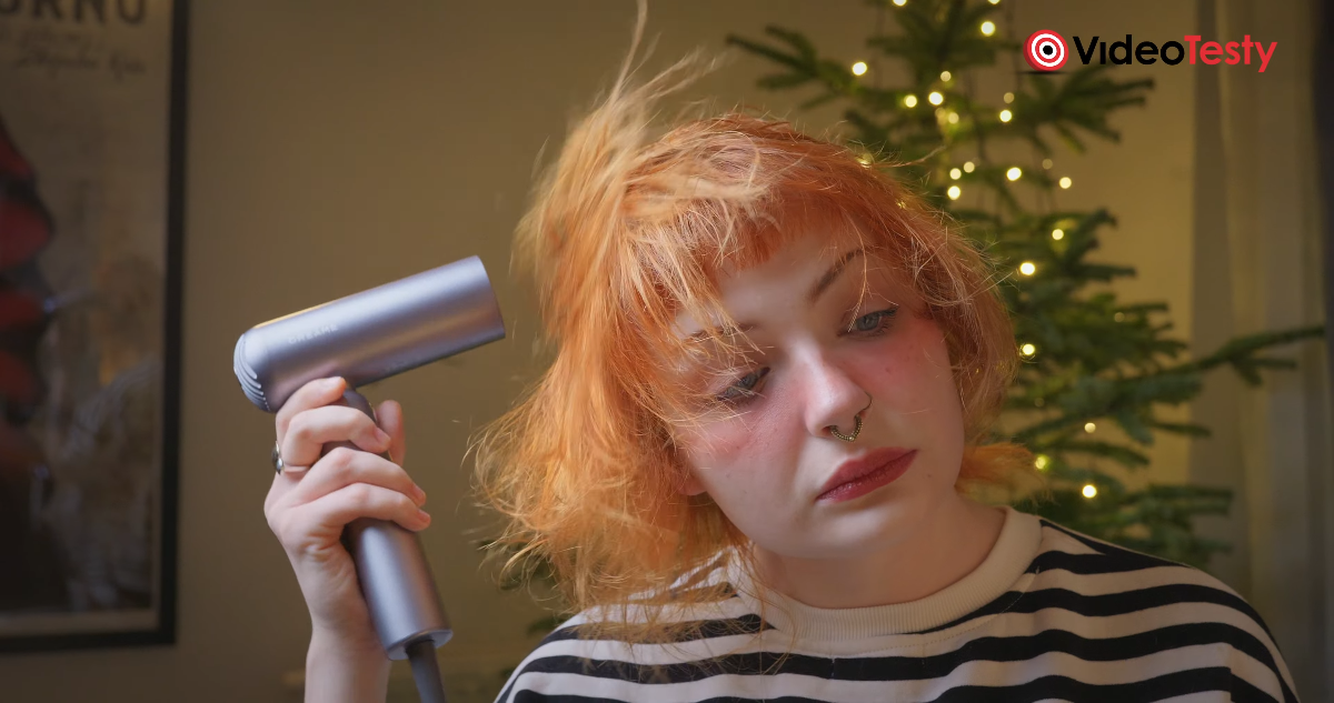 Suszenie włosów przy pomocy Dreame Glory Pocket