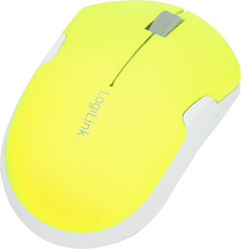 LogiLink Bezprzewodowa mysz 2.4GHz żółta