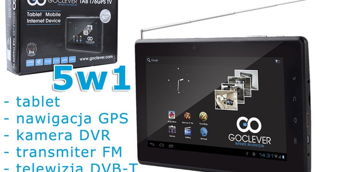 GOCLEVER TAB T76GPSTV – tablet, telewizor i nawigacja w jednym 