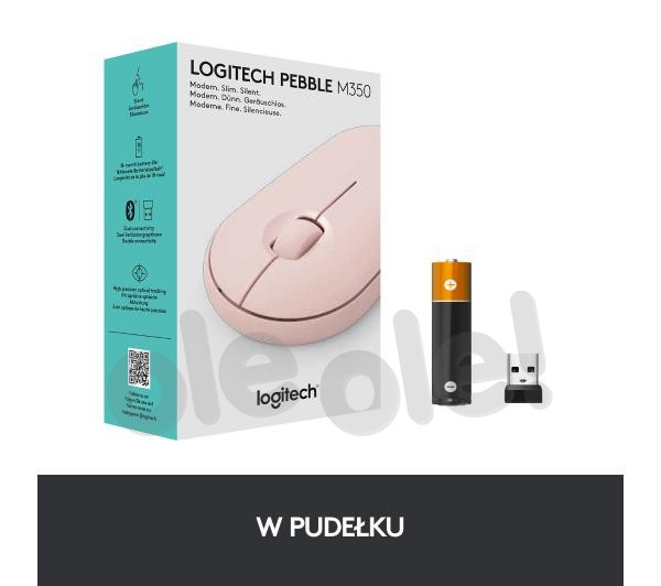 Logitech Pebble Wireless Mouse M350 różowy 910-005717