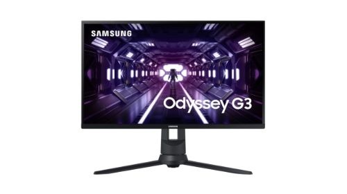 Samsung Odyssey G3 LS27AG300NUXEN na białym tle