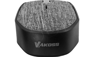VAKOSS MYSZ BEZPRZEWODOWA OPTYCZNA TEKSTYLNA, 1000DPI, 3 PRZCISKI TM-662A SZARA