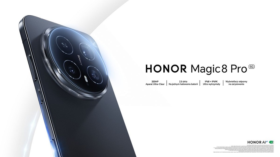 Premiera Honor Magic8 Pro w Polsce - fotograficzny flagowiec z AI w nowej odsłonie!