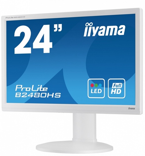 iiyama 24'' B2480HS-W1 / DVI/HDMI/głośniki (biały)