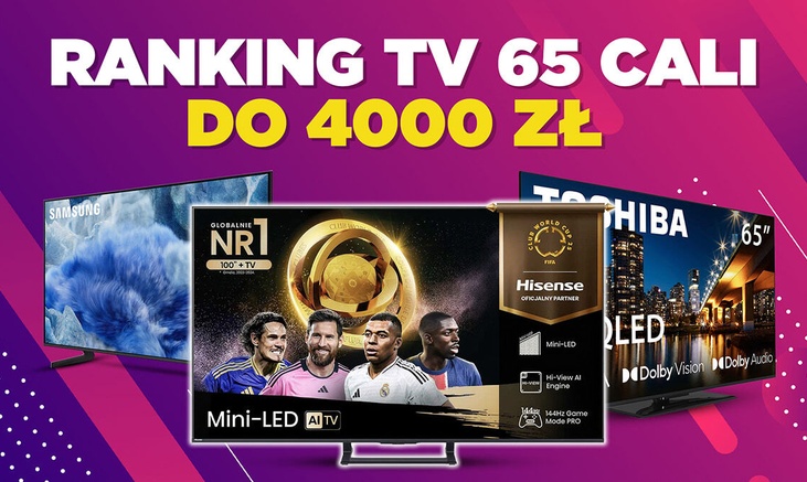 Telewizory 65 cali do 4000 zł | Ranking TOP 5