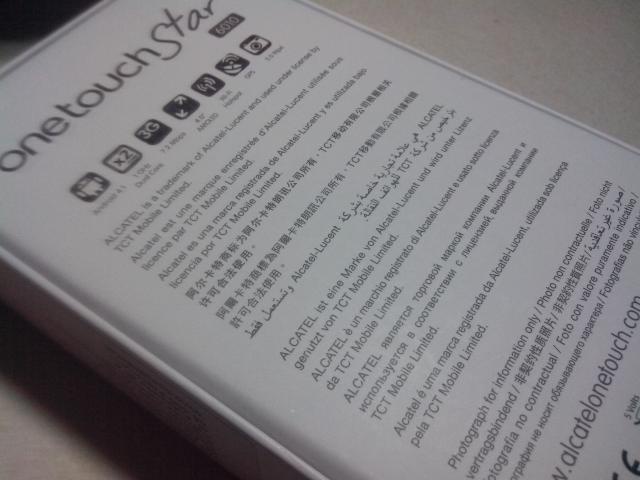 alcatel onetouch star alcatel onetouch star