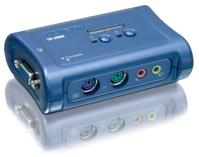 TK-208K - dwuportowy switch PS/2 z audio marki TRENDnet