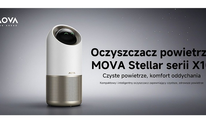 Premiera osobistego oczyszczacza Mova Stellar X10 - Czyste powietrze, które otula zamiast uderzać!