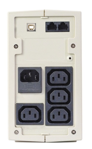 Lestar UPS MD-855 800VA/480W AVR 3xIEC + 1xIEC PRINTER USB RJ11 GR