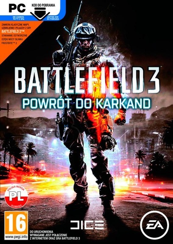 Battlefield 3: Powrót do Karkand (pudełko z kodem do pobrania dodatku Powrót do Karkand)