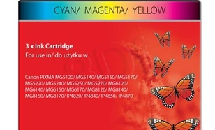 ActiveJet AC-M526R multipack tusz cyan, magenta, żółty do drukarki Canon (zamiennik Canon CLI-526) Premium/ chip