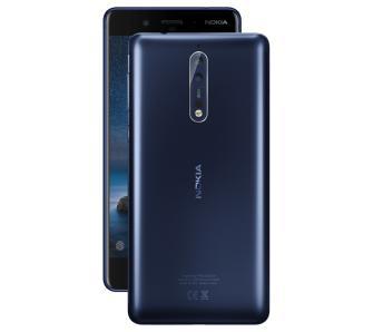 Nokia 8 (niebieski matowy) + VR Zeiss + etui Soft Touch Cover (czarny)